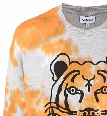 KENZO SS22 Oren Sweater Pullover Kepala Harimau Crewneck FC55PU6893TE-16 Details for KENZO SS22 Oren Sweater Pullover Kepala Harimau Crewneck FC55PU6893TE-16