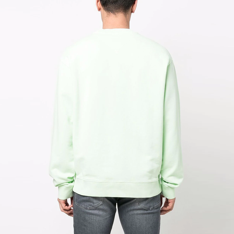 Purchase KENZO SS22 粉綠刺繡動物棉質圓領長袖上衣 FC55SW0064MC-47