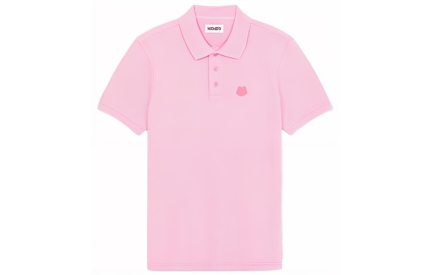 KENZO SS22  Pink Tiger Head Graphic Polo Shirt. FC55PO001CPV-30