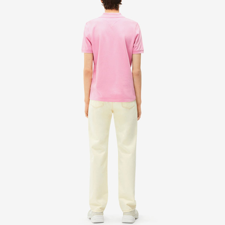 Shop KENZO SS22 Polo Rosa con Gráfico de Cabeza de Tigre. FC55PO001CPV-30