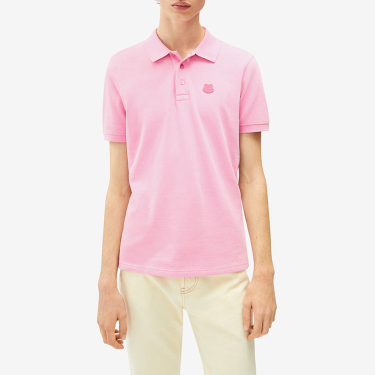 Purchase KENZO SS22 Polo Rosa con Gráfico de Cabeza de Tigre. FC55PO001CPV-30