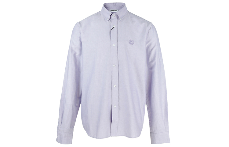 Order KENZO SS22  Purple Long Sleeve Shirt with Tiger Embroidery. 5CH4001LD-66