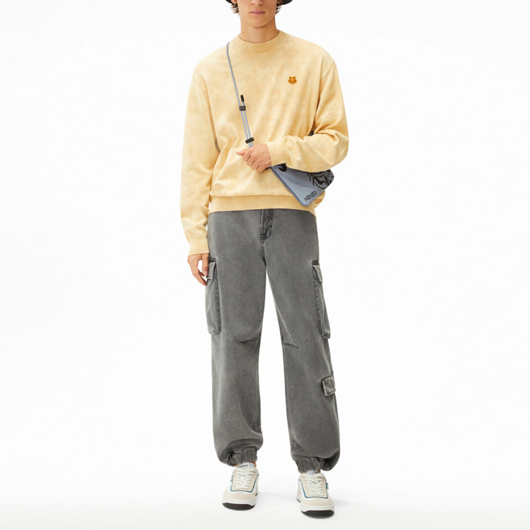 Lookbook ケンゾー SS22 タイガー タイダイ プルオーバー スウェットシャツ ベージュ FC55PU6813TG-12