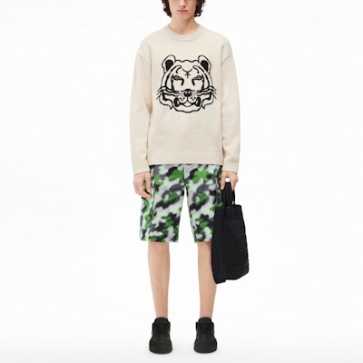 KENZO SS22 老虎頭羊毛圓領毛衣 - 米白色 FC55PU6803TD-08 Lookbook KENZO SS22 老虎頭羊毛圓領毛衣 - 米白色 FC55PU6803TD-08