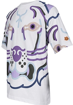 KENZO SS22 화이트 타이거 헤드 그래픽 반팔 티셔츠 FC55TS2574SB-01B Shop KENZO SS22 화이트 타이거 헤드 그래픽 반팔 티셔츠 FC55TS2574SB-01B