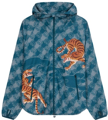 KENZO SS22 Zodiac Tiger Hoodie Cetak Biru Itik. FC55BL155CNL-73 Order KENZO SS22 Zodiac Tiger Hoodie Cetak Biru Itik. FC55BL155CNL-73