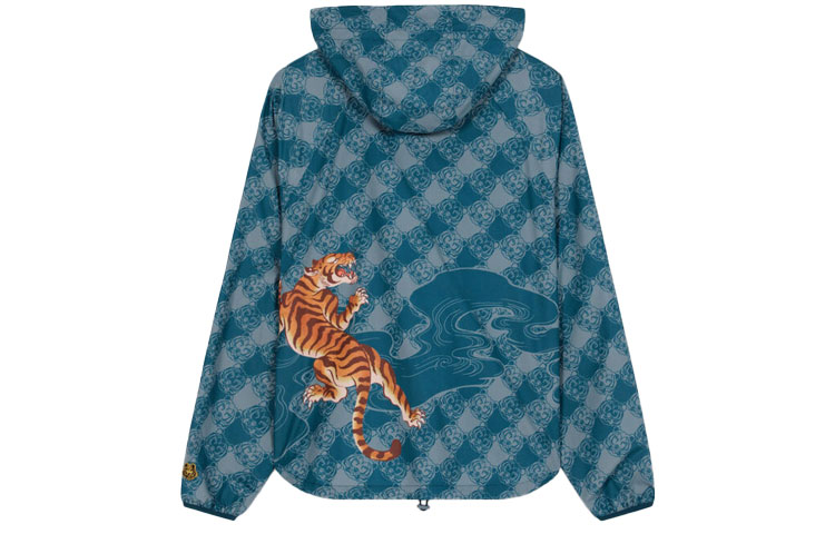 Lookbook KENZO SS22 Zodiac Tiger Hoodie Cetak Biru Itik. FC55BL155CNL-73