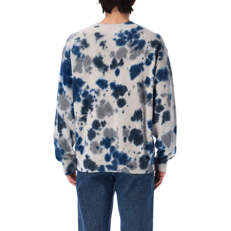 KENZO SS22 Animal Print Crewneck Knit Sweater  Blue FC55PU6893TE-62 圖 6