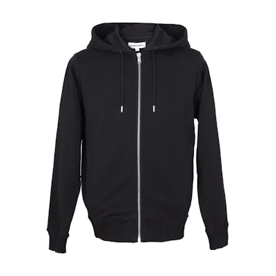 Kenzo SS22 Black Cotton Jacket Sweatshirt with Tiger Embroidered Logo FC55BL729XH-99