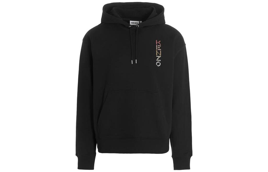 KENZO SS22 Black Gradient Logo Hoodie Loose Fit Casual Long Sleeve FC55SW5534ML-99