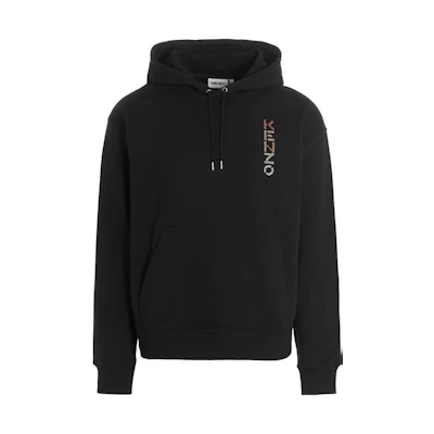 KENZO SS22 Black Gradient Logo Hoodie Loose Fit Casual Long Sleeve FC55SW5534ML-99