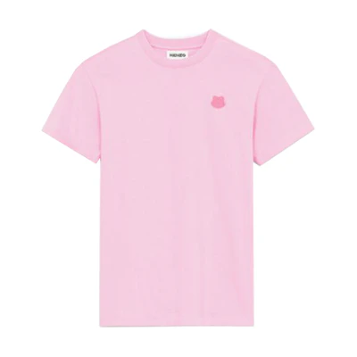 KENZO SS22 Capsule Collection Peony Pink Embroidered Tiger T-Shirt FC55TS003CSH-30