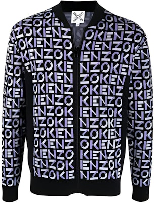KENZO SS22 经典标志蓝色针织飞行夹克 FC55BL6913SA-65A Buy KENZO SS22 经典标志蓝色针织飞行夹克 FC55BL6913SA-65A