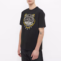Purchase KENZO SS22 Classic Tiger Embroidered Crewneck T-Shirt Black Tee FC55TS2194YH-99