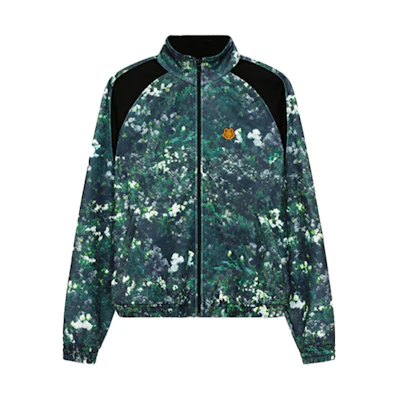 KENZO SS22 Classic Tiger Embroidered Full-Zip Jacket Green (). FC55BL7344IF-99