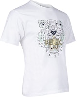 KENZO SS22 클래식 타이거 자수 그래픽 티셔츠 화이트 티셔츠 FC55TS0204YL-01B Purchase KENZO SS22 클래식 타이거 자수 그래픽 티셔츠 화이트 티셔츠 FC55TS0204YL-01B