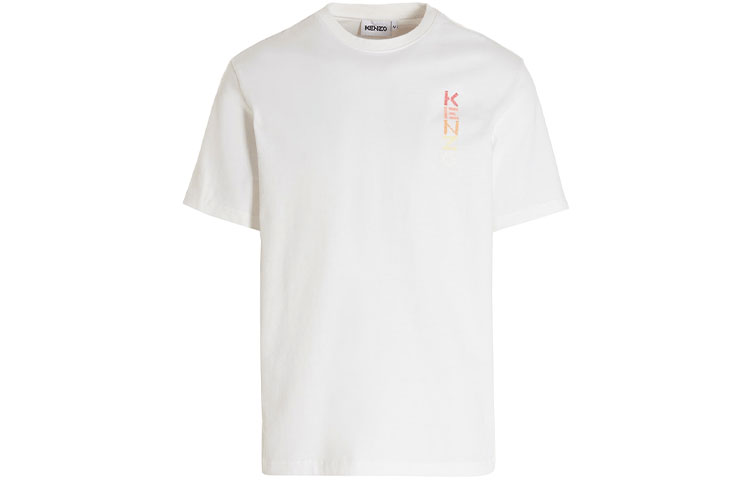 KENZO SS22 Colorful Logo Print Short Sleeve T-Shirt  White. FC55TS2024SB-01B 圖 2