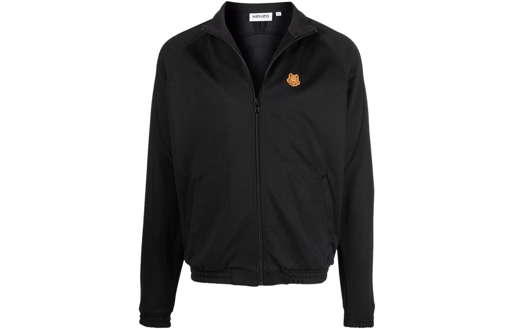 KENZO SS22 Embroidered Tiger Long Sleeve Jacket Black FC55BL7334IP-99