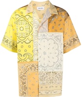 KENZO 春夏22 金色短袖衬衫 饰有头巾印花贴片设计. FC55CH1449F5-40 Order KENZO 春夏22 金色短袖衬衫 饰有头巾印花贴片设计. FC55CH1449F5-40