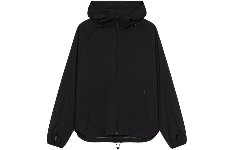 KENZO SS22 K-Tiger Solid Zip-Up Hooded Jacket Black () FC55BL1551NU-99
