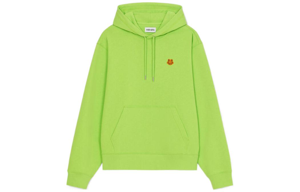 KENZO SS22 Label Hoodie Green FB55SW3654ML-57