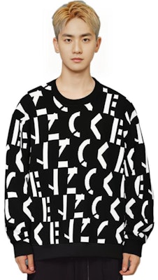 KENZO SS22 Logo Knit Pullover Sweater Hitam Edisi Terbatas FC55PU6883SD-99 Lookbook KENZO SS22 Logo Knit Pullover Sweater Hitam Edisi Terbatas FC55PU6883SD-99