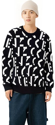 KENZO SS22 Logo Knit Pullover Sweater Hitam Edisi Terbatas FC55PU6883SD-99 Shop KENZO SS22 Logo Knit Pullover Sweater Hitam Edisi Terbatas FC55PU6883SD-99