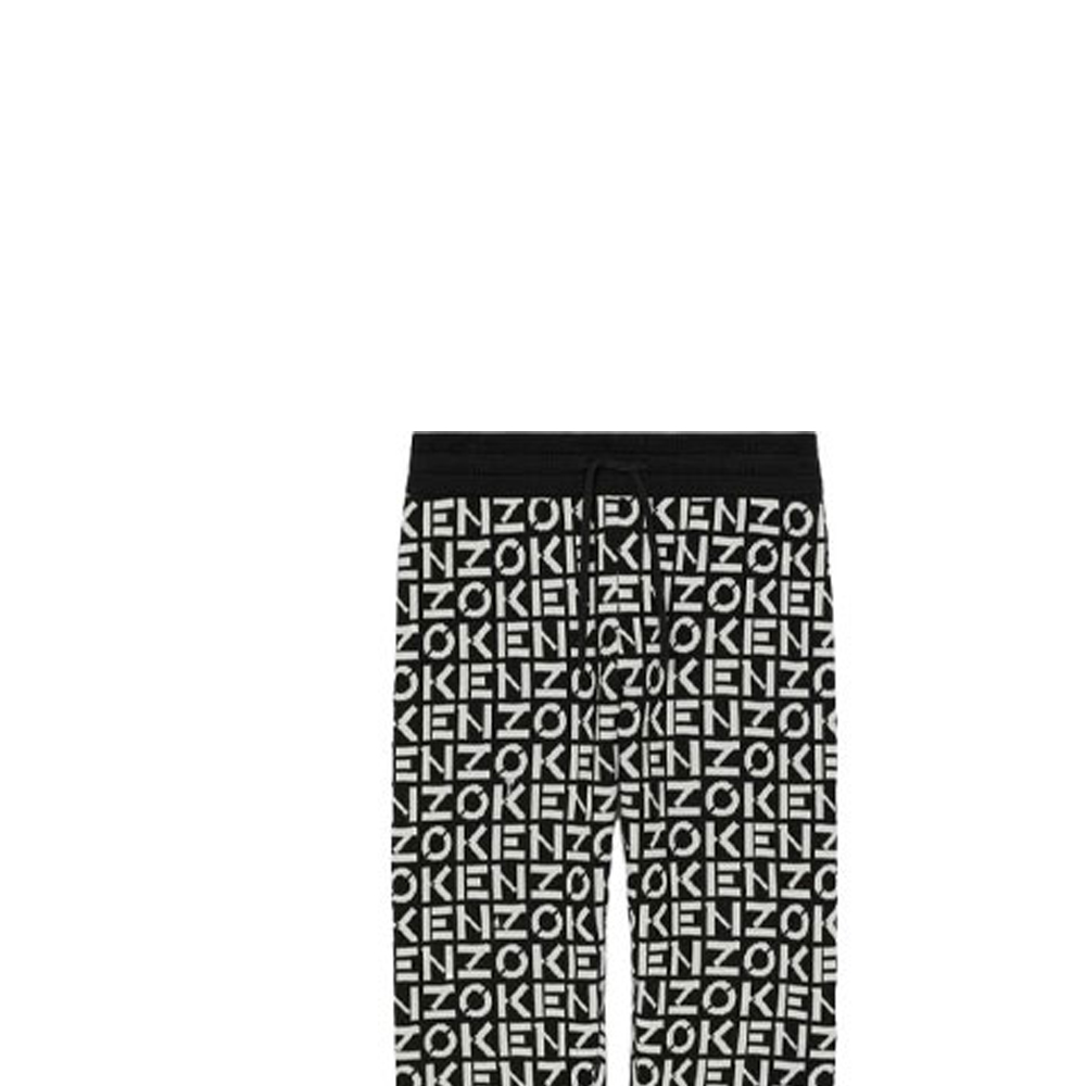 Sizing KENZO SS22 Logo Print Drawstring Casual Pants Black - . FC55PA6913SC-99
