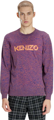KENZO 春夏22 紫色标志印花长袖针织毛衣 FC55PU6833LA-24 Shop KENZO 春夏22 紫色标志印花长袖针织毛衣 FC55PU6833LA-24