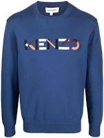 KENZO SS22 Logo Pullover Crewneck Sweater Men’s Blue Long Sleeve. FC55PU6943LA-78 KENZO SS22 Logo Pullover Crewneck Sweater Men’s Blue Long Sleeve. FC55PU6943LA-78