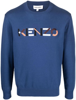 KENZO SS22 Logo Pullover Crewneck Sweater Men’s Blue Long Sleeve. FC55PU6943LA-78 Buy KENZO SS22 Logo Pullover Crewneck Sweater Men’s Blue Long Sleeve. FC55PU6943LA-78