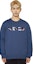 Lookbook KENZO SS22 Logo Pullover Crewneck Sweater Men’s Blue Long Sleeve. FC55PU6943LA-78