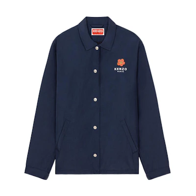 KENZO SS22 Nigo Boke Flower Coach Jacket Navy Blue Floral Logo Coat FC55BL0599DA-77