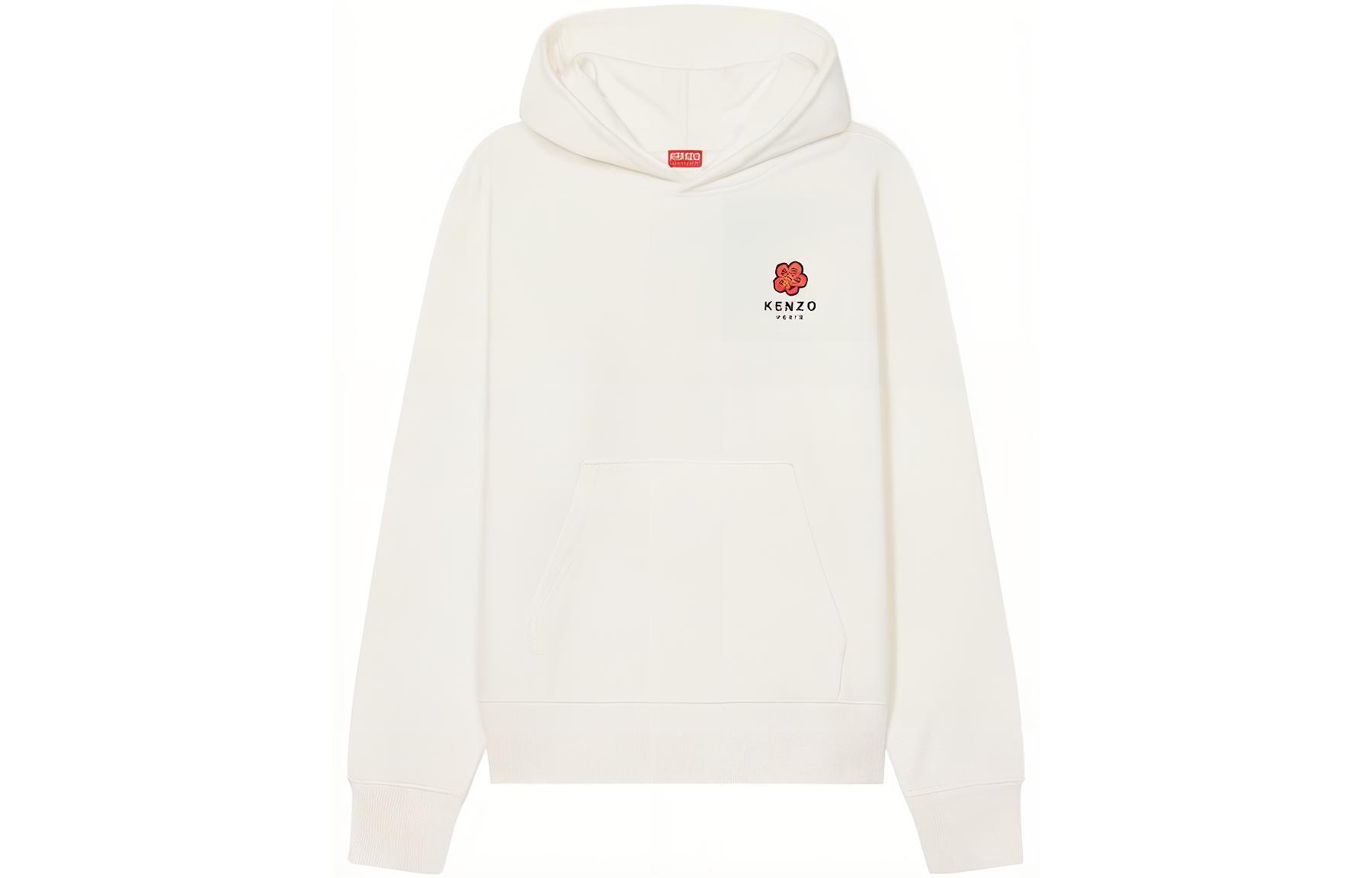 KENZO SS22 Nigo Boke Flower Print Hoodie White Menswear FC55SW460CMI-02