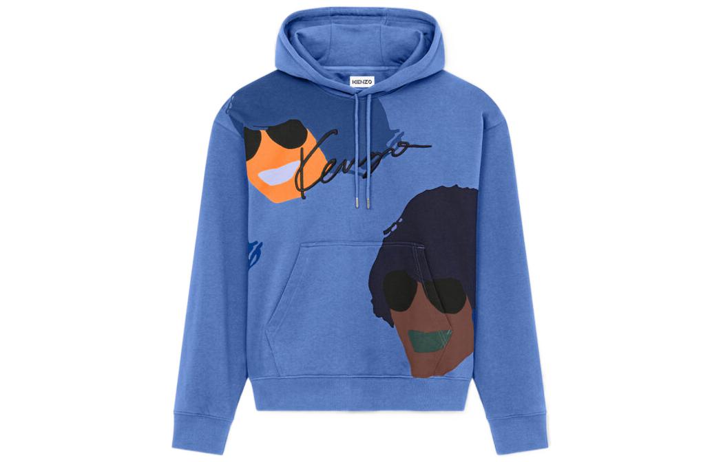 KENZO SS22 Oversized Cartoon Hoodie Blue FC55SW5464MO-67