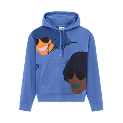 KENZO SS22 Oversized Cartoon Hoodie Blue FC55SW5464MO-67