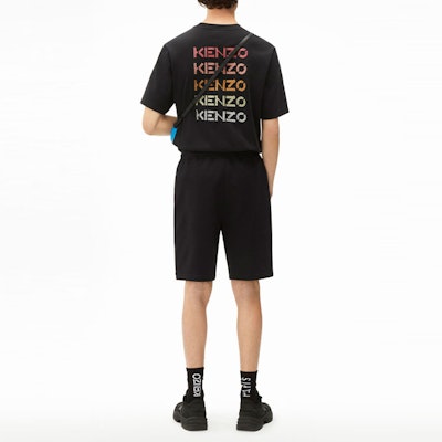 KENZO SS22 Tiger Crest Solid Black Shorts with Fox Motif for Men. FC55PA7344ML-99 Purchase KENZO SS22 Tiger Crest Solid Black Shorts with Fox Motif for Men. FC55PA7344ML-99