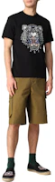 Cheap KENZO SS22 Kaos Hitam Pendek Pria Motif Harimau. FC55TS0204YL-99