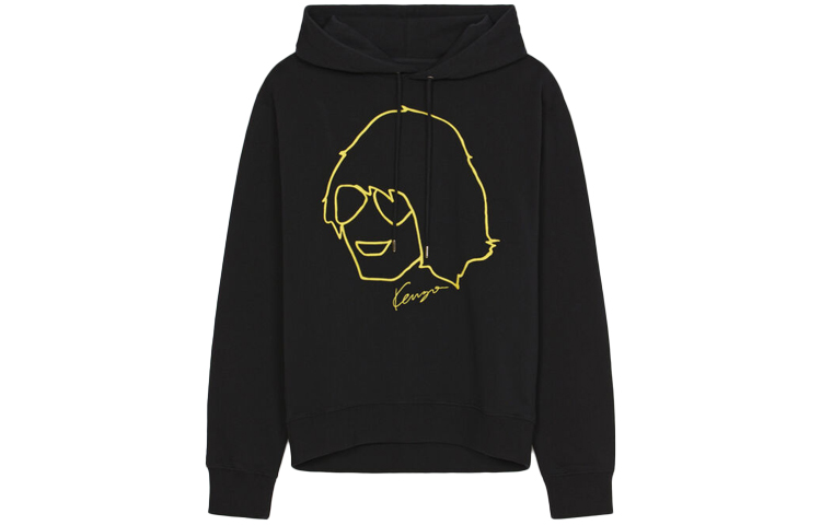 KENZO SS22 Tribute Graphic Print Pullover Sweatshirt  Black FC55SW3074ML-99