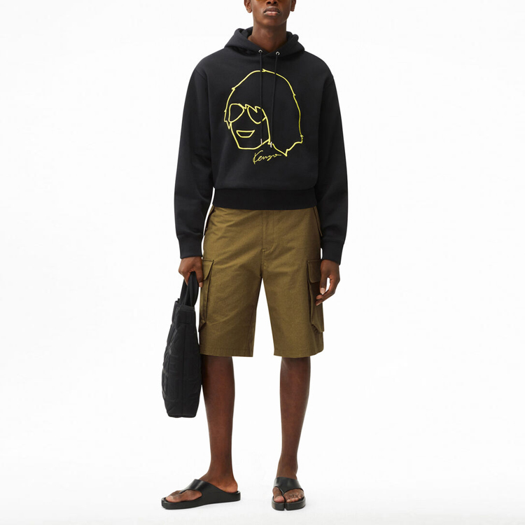 Lookbook KENZO SS22 Tribute Graphic Print Pullover Sweatshirt  Black FC55SW3074ML-99