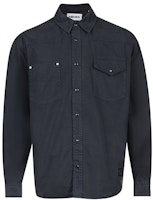 KENZO SS22 Washed Black Long Sleeve Button-Up Shirt for Men. FC55DC4202EG-99 KENZO SS22 Washed Black Long Sleeve Button-Up Shirt for Men. FC55DC4202EG-99