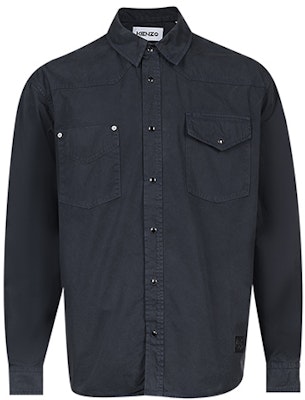 KENZO SS22 Baju Lengan Panjang Hitam Pudar Lelaki. FC55DC4202EG-99 Order KENZO SS22 Baju Lengan Panjang Hitam Pudar Lelaki. FC55DC4202EG-99