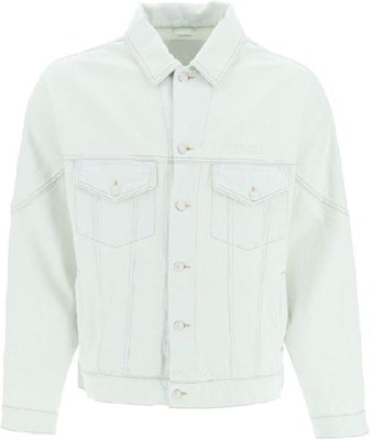 KENZO SS22 White Denim Jacket with Collar and Button Design for Men. FC55DB5402FA-67 Order KENZO SS22 White Denim Jacket with Collar and Button Design for Men. FC55DB5402FA-67