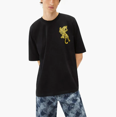 KENZO SS22 Tahun Harimau Capsule Climbing Tiger T-Shirt Hitam Lelaki FC55TS082CSB-99 Details for KENZO SS22 Tahun Harimau Capsule Climbing Tiger T-Shirt Hitam Lelaki FC55TS082CSB-99