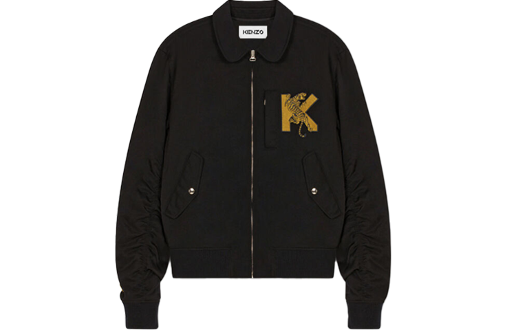 KENZO SS22 Year of the Tiger Capsule Long Sleeve Jacket Black FC55BL125CCG-99