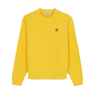 KENZO SS22 Year of the Tiger Loose Fit Yellow Crewneck Long Sleeve Sweatshirt Men FC55SW003CML-40