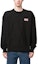 Shop KENZO SS23 Black Crewneck Sweatshirt with Block Letter Print. FD65SW0714ME-99J