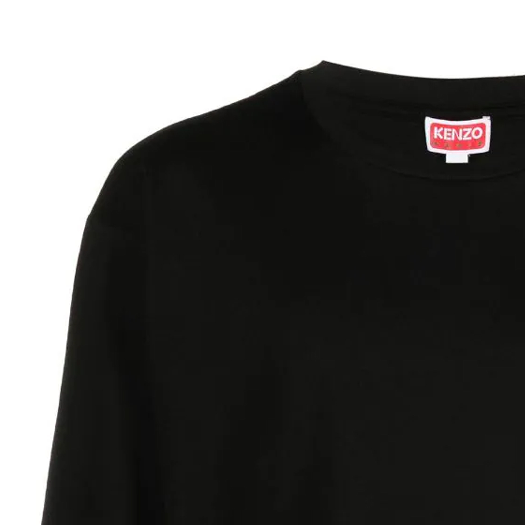 Sizing KENZO SS23 黑色圖案標誌印花長袖圓領T恤 FD55TS4444SG-99J