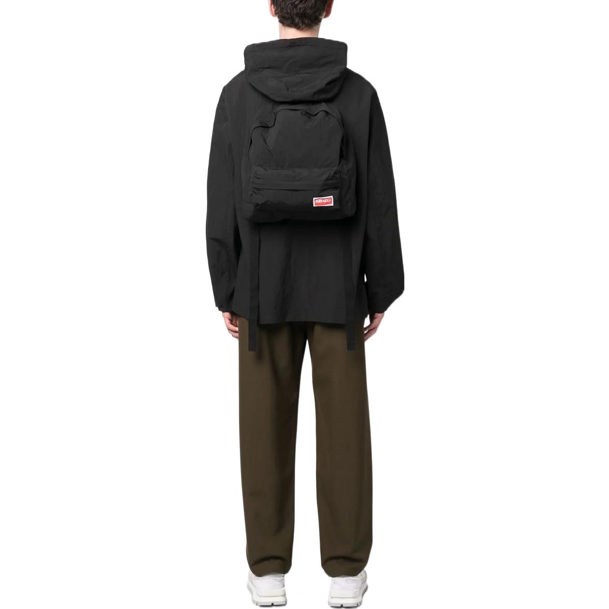 KENZO SS23  Black Hoodie Jacket with Logo Print. FD55BL1579NF-99J 圖 5