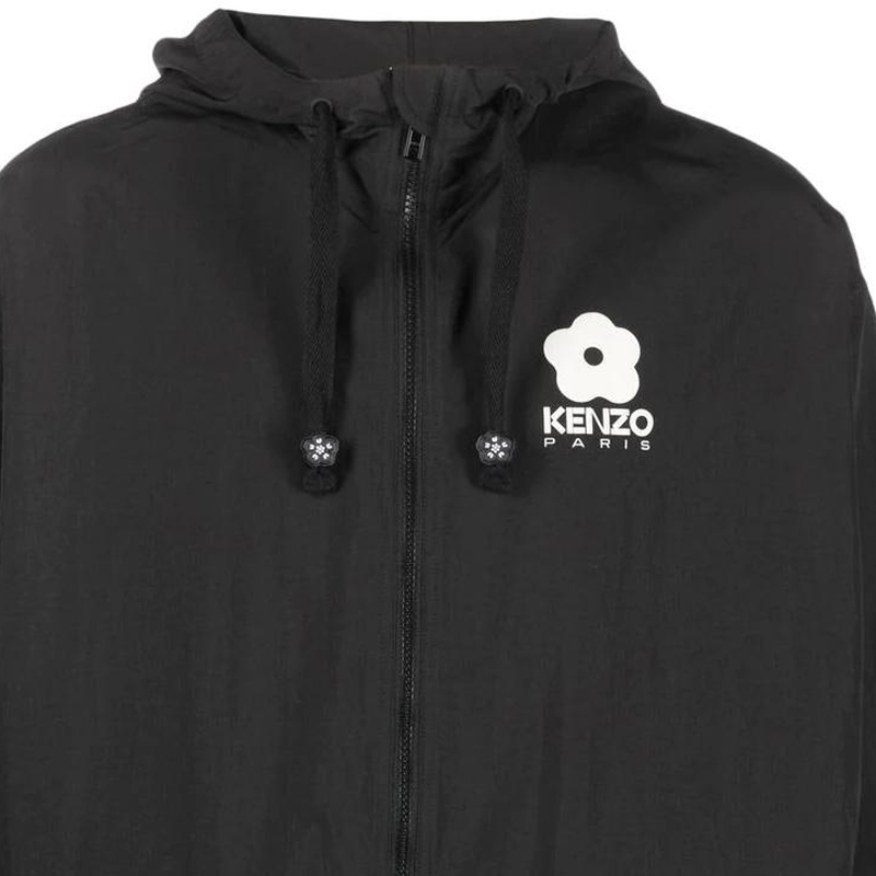 KENZO SS23  Black Hoodie Jacket with Logo Print. FD55BL1579NF-99J 圖 6